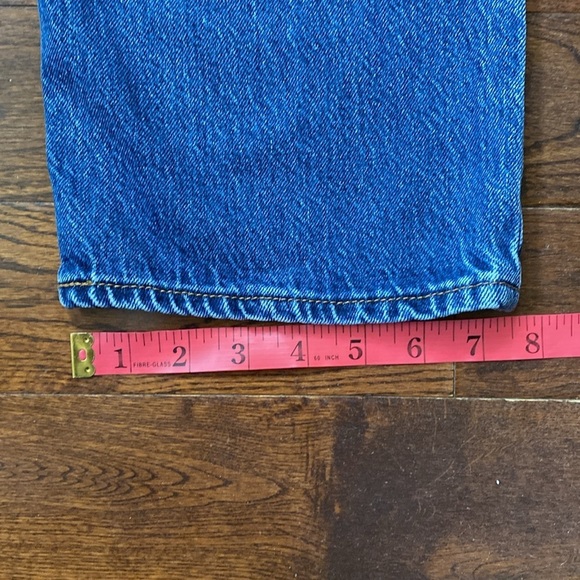 Levi's Women's Size 26 Ribcage Straight Ankle Jeans Long Med Wash High Waist - Picture 16 of 16